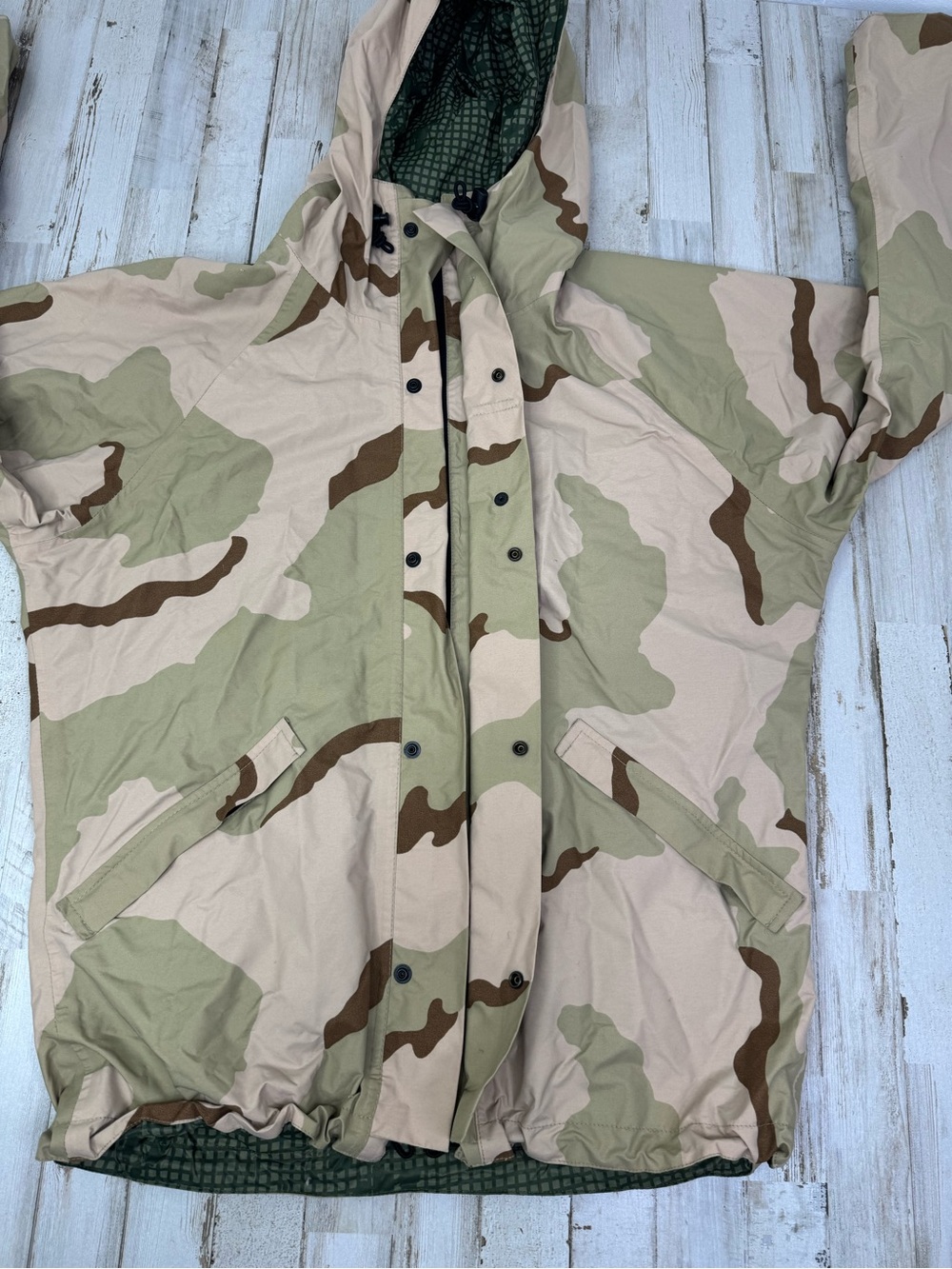 VTG Mens US Calvary Gore-Tex DCU DCN Desert Night Camo Reversible Jacket S-L - Picture 6 of 16